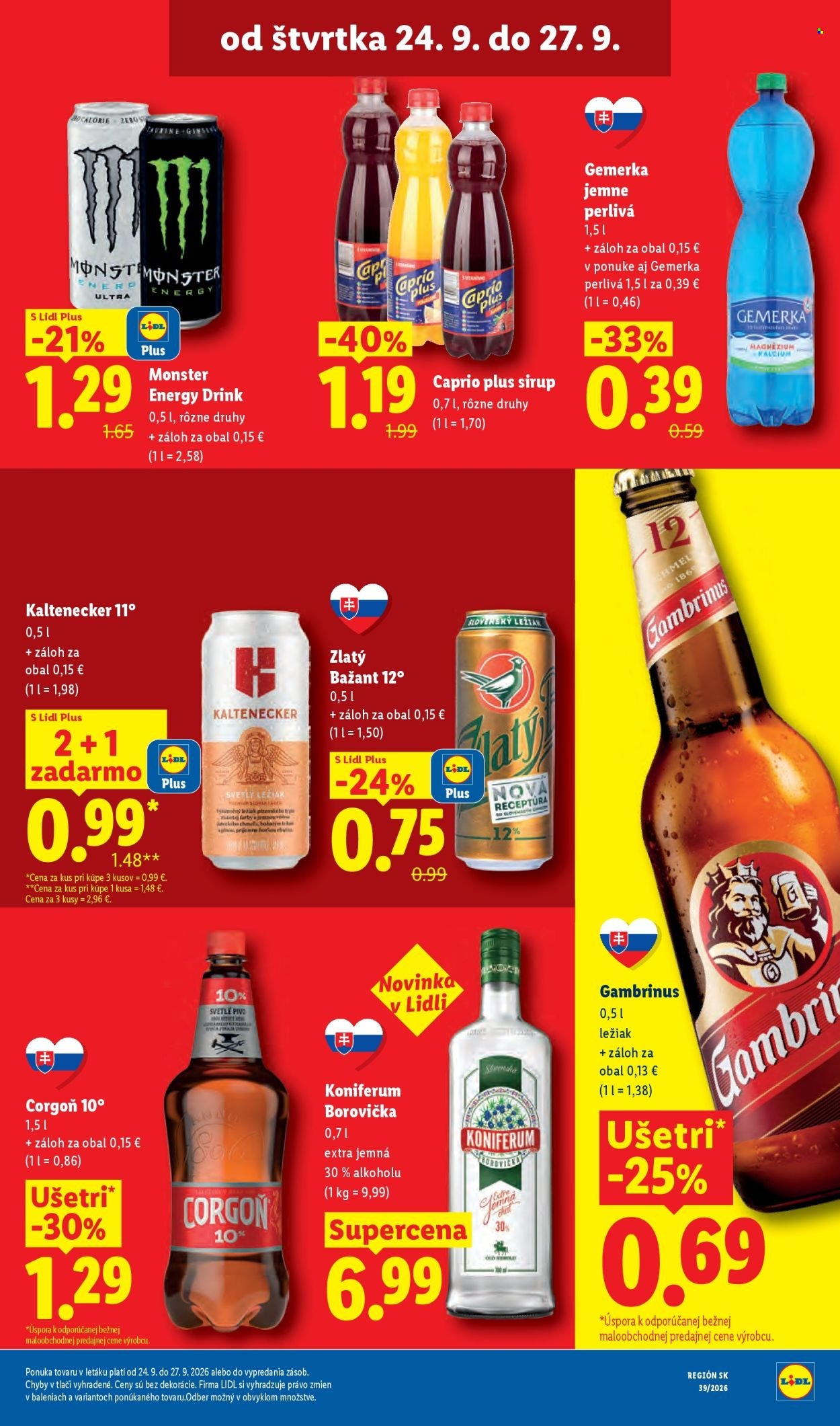 LIDL leták - Od pondelka 21.9.2026