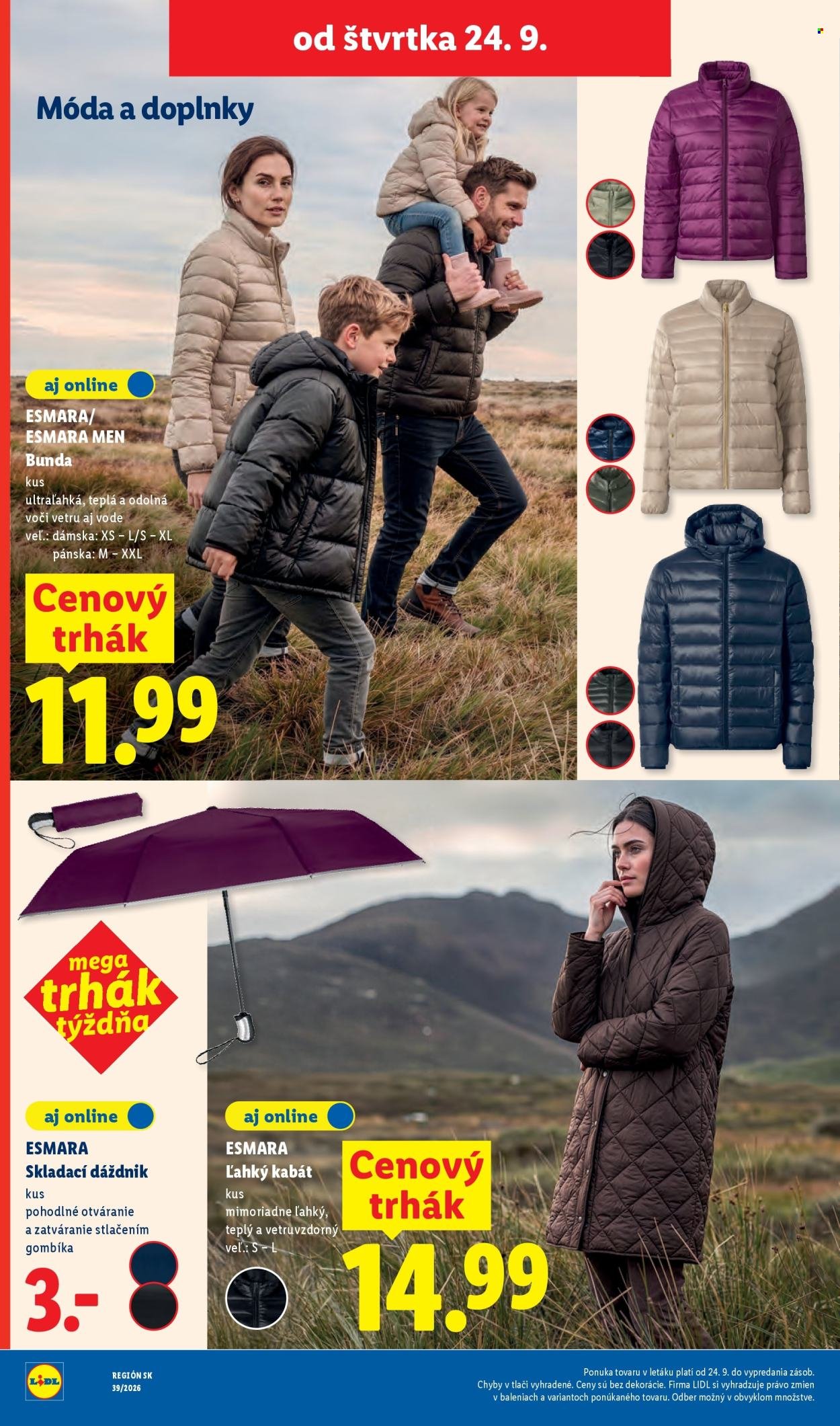 LIDL leták - Od pondelka 21.9.2026