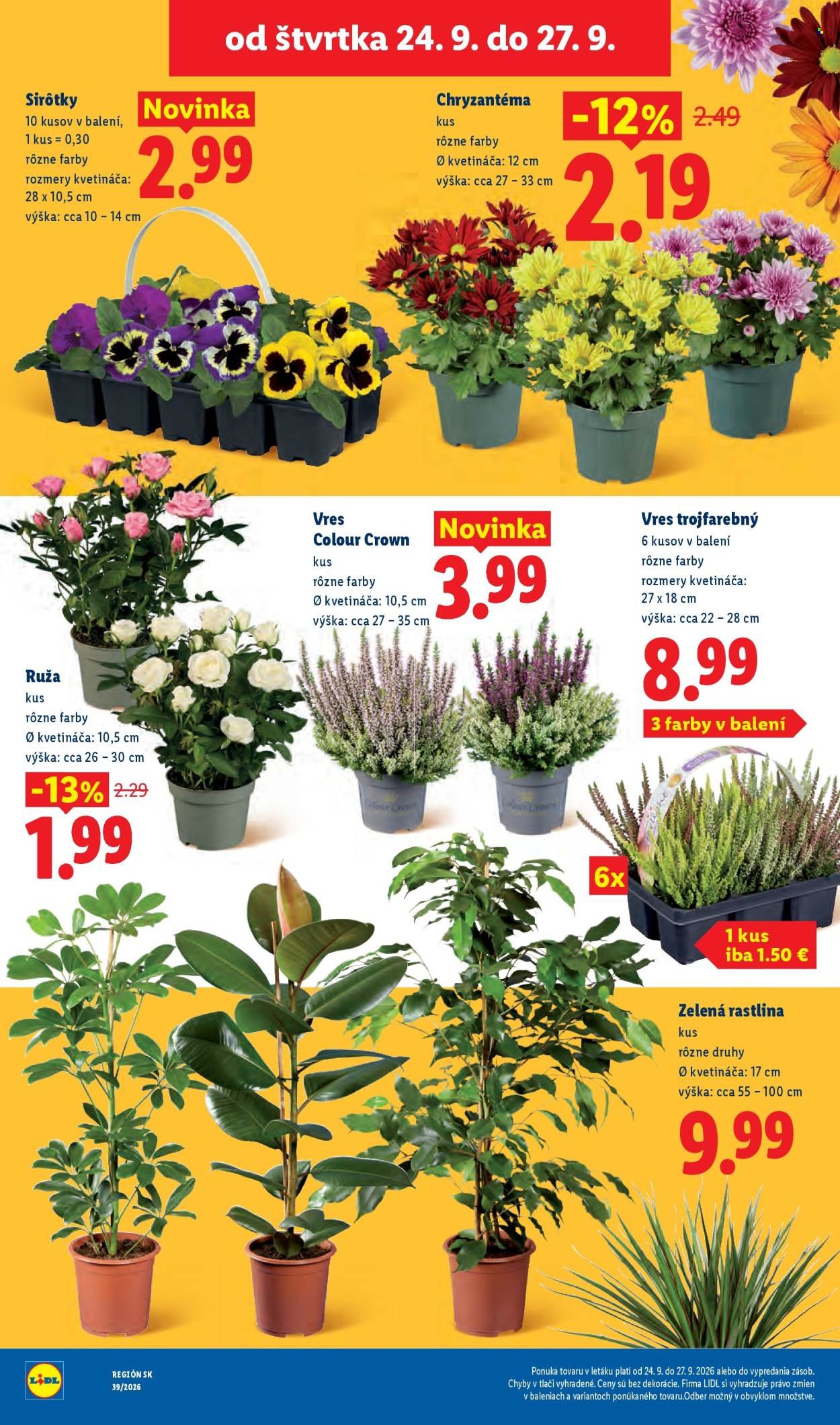 LIDL leták - Od pondelka 21.9.2026