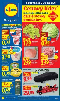 LIDL leták - Od pondelka 21.9.2026