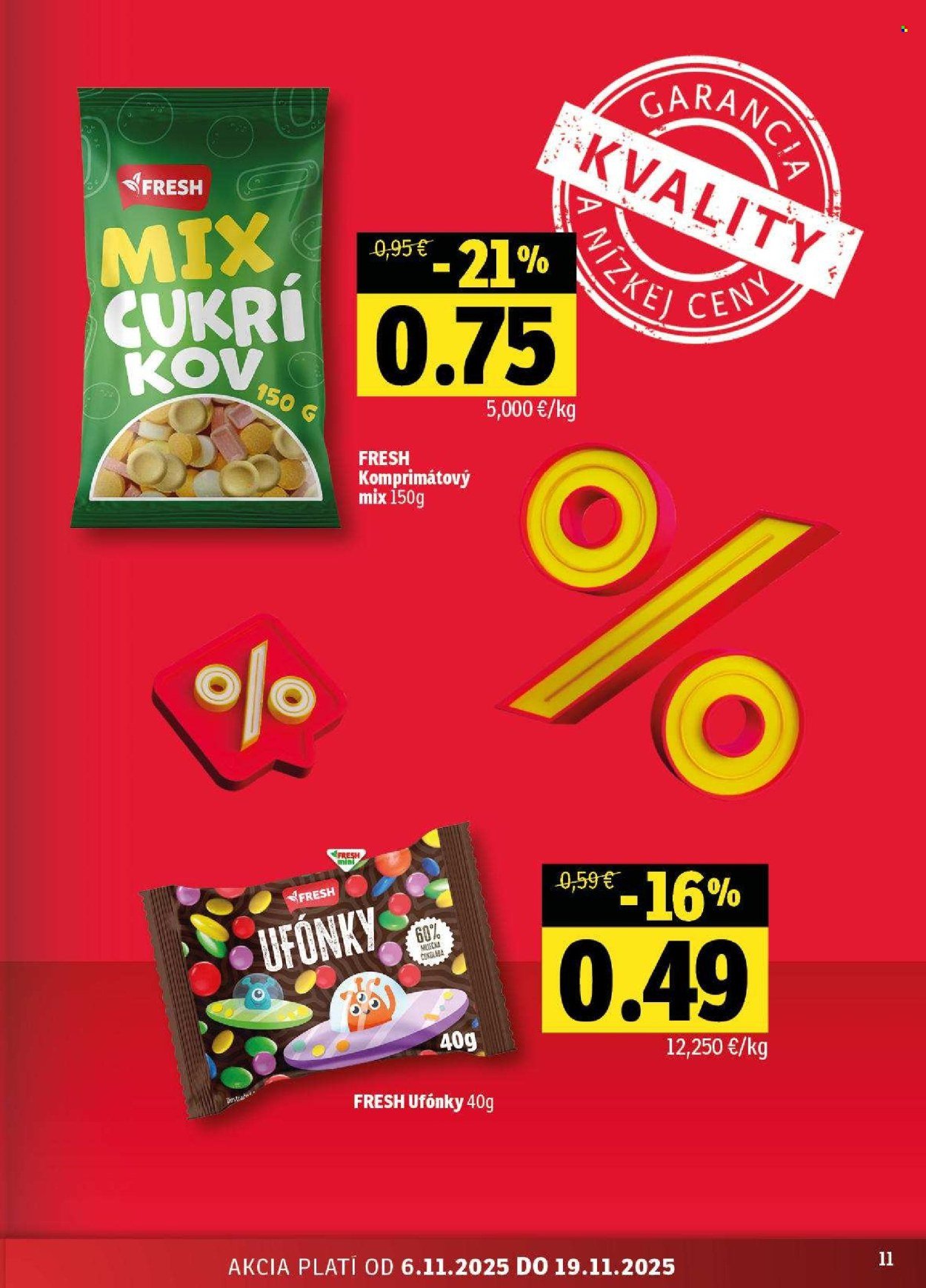 FRESH leták - Stredné a západné Slovensko (2025-11-06 - 2025-11-19) | 11