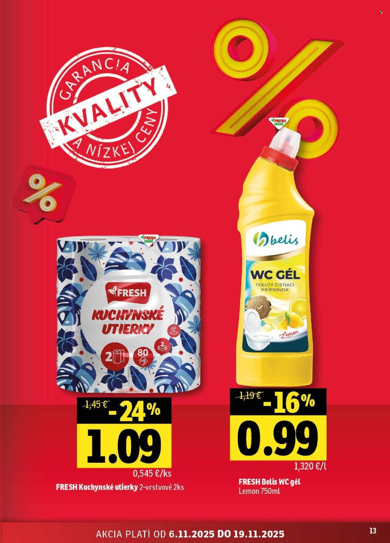 FRESH leták - Stredné a západné Slovensko (2025-11-06 - 2025-11-19) | 13