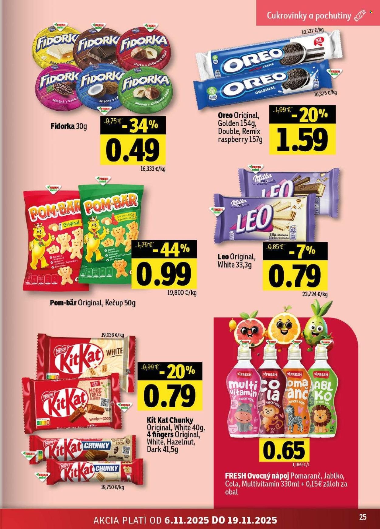 FRESH leták - Stredné a západné Slovensko (2025-11-06 - 2025-11-19) | 25