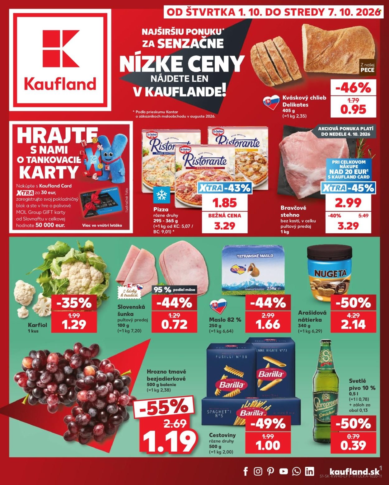 KAUFLAND leták - Od štvrtka 1.10.2026
