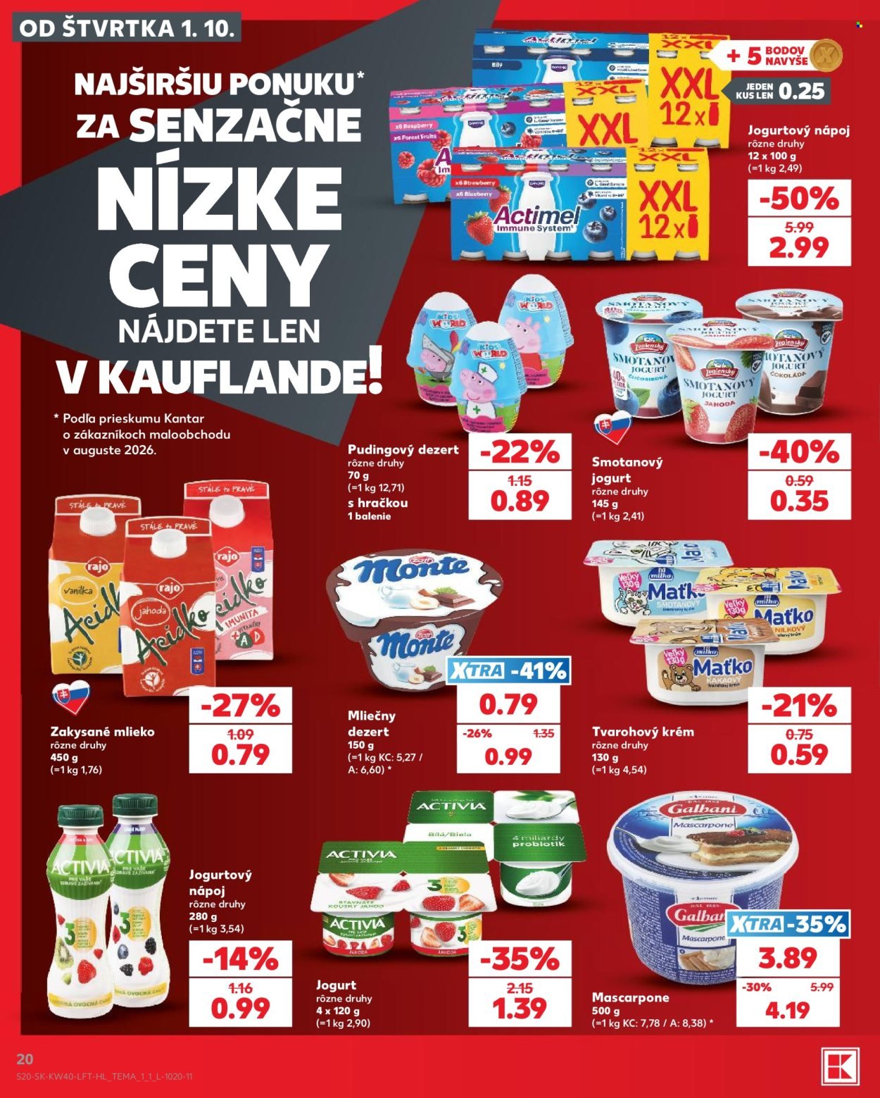 KAUFLAND leták - Od štvrtka 1.10.2026