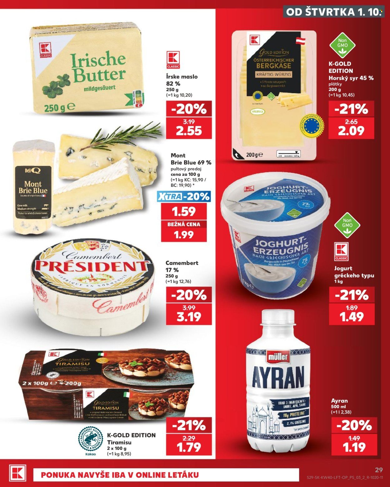KAUFLAND leták - Od štvrtka 1.10.2026