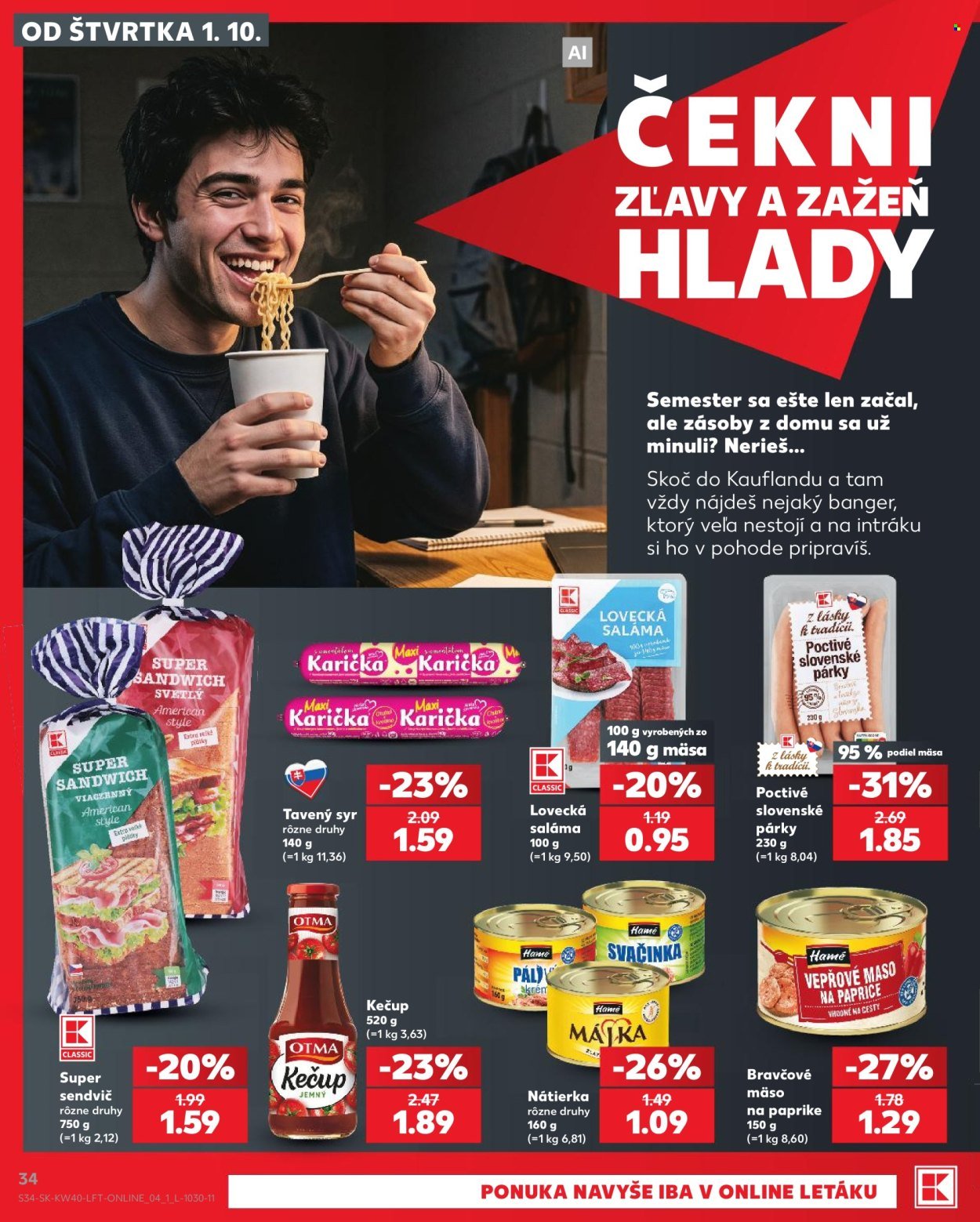 KAUFLAND leták - Od štvrtka 1.10.2026