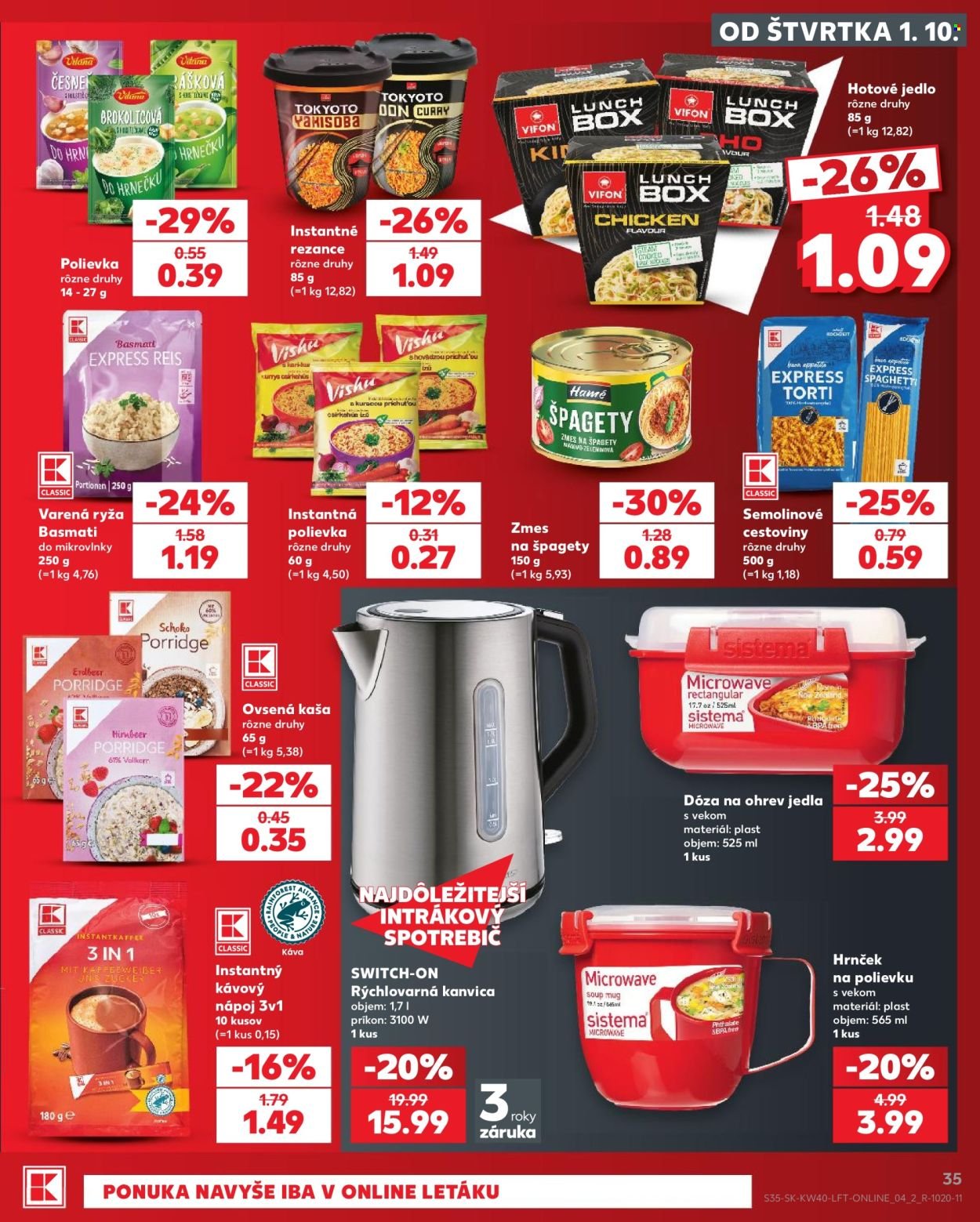 KAUFLAND leták - Od štvrtka 1.10.2026