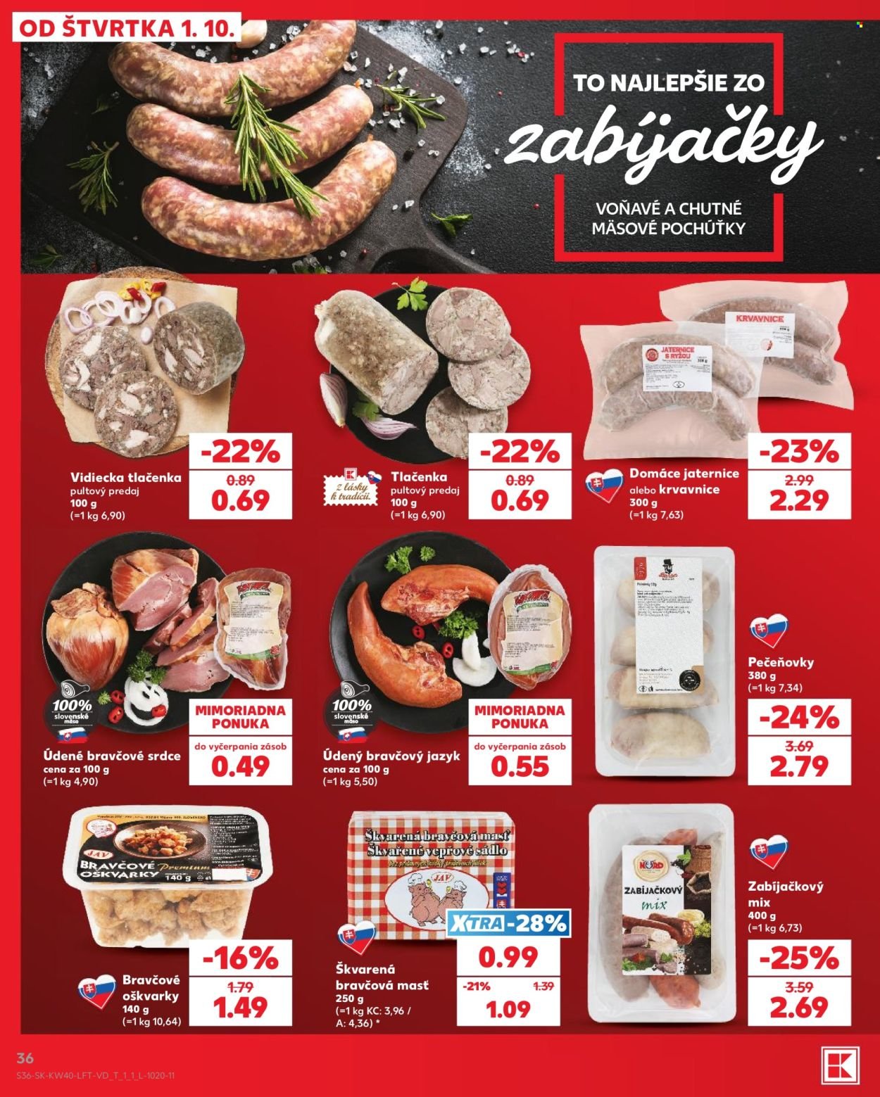KAUFLAND leták - Od štvrtka 1.10.2026