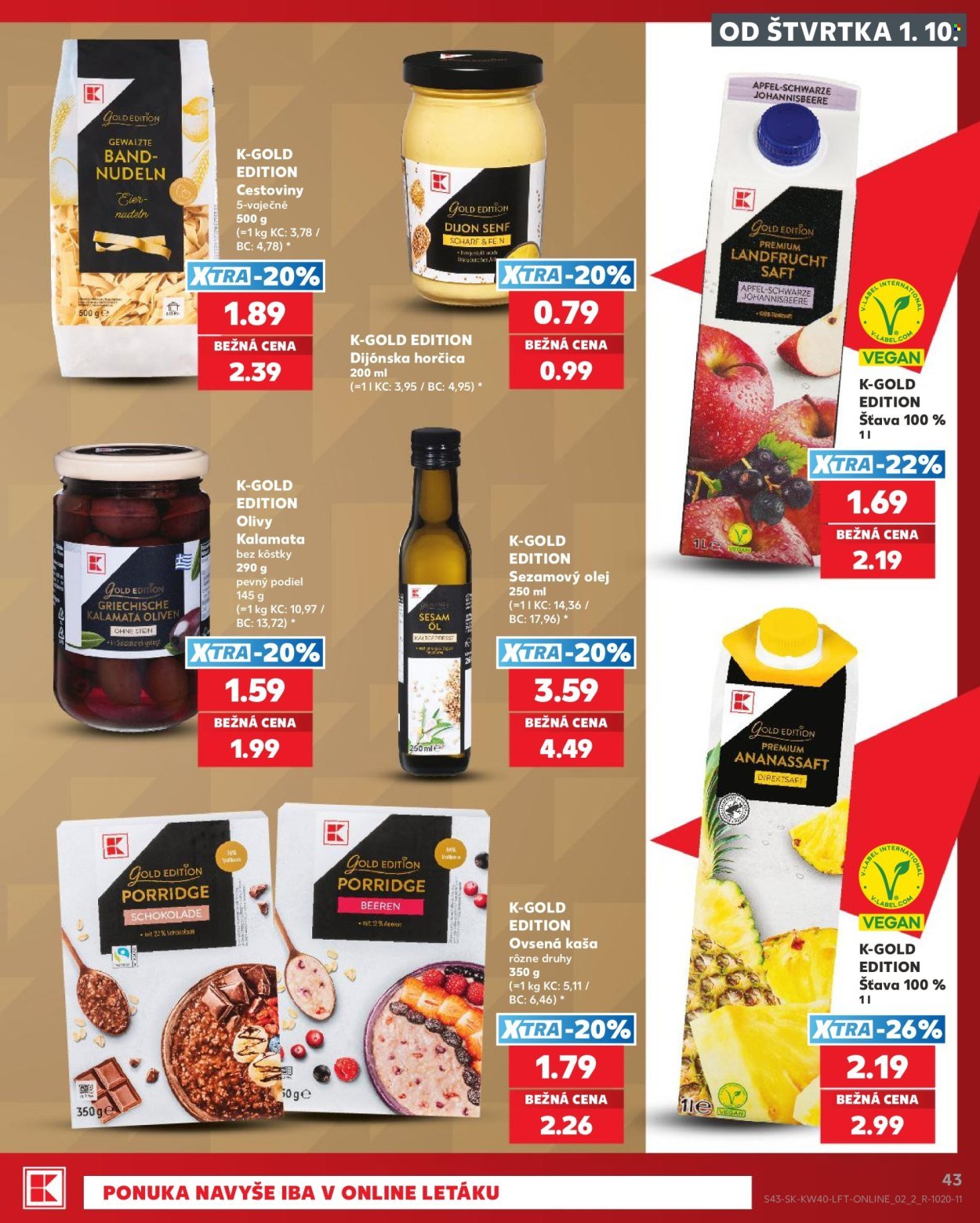 KAUFLAND leták - Od štvrtka 1.10.2026