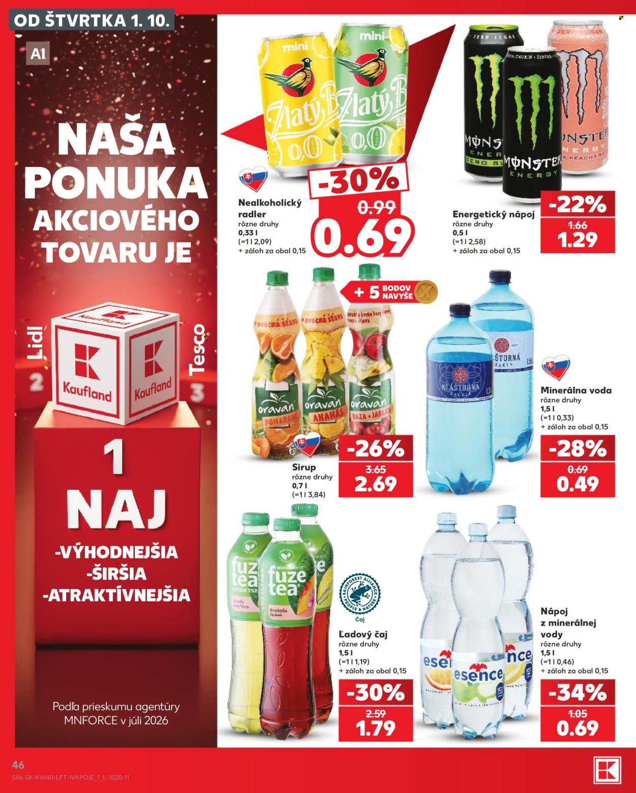 KAUFLAND leták - Od štvrtka 1.10.2026