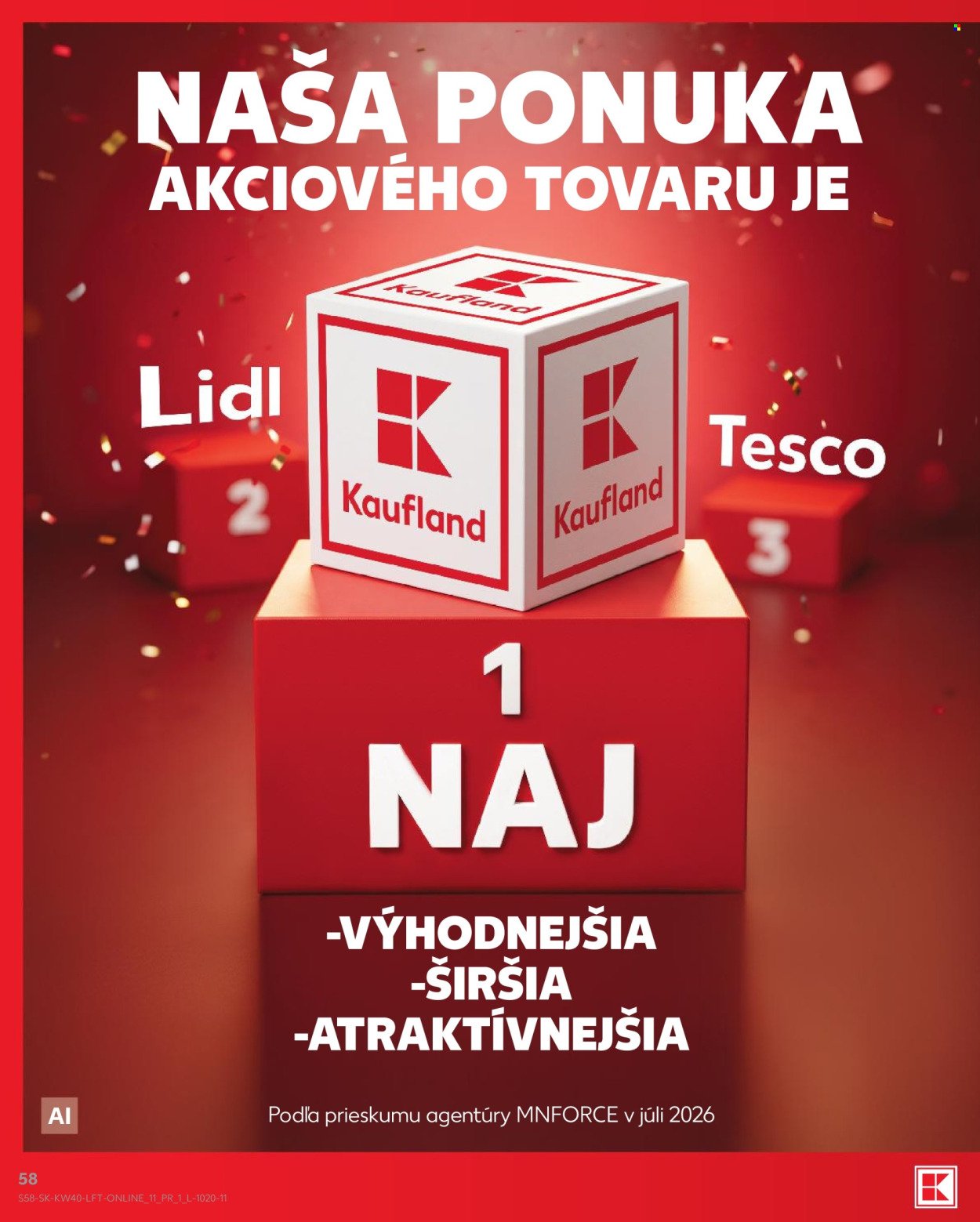 KAUFLAND leták - Od štvrtka 1.10.2026