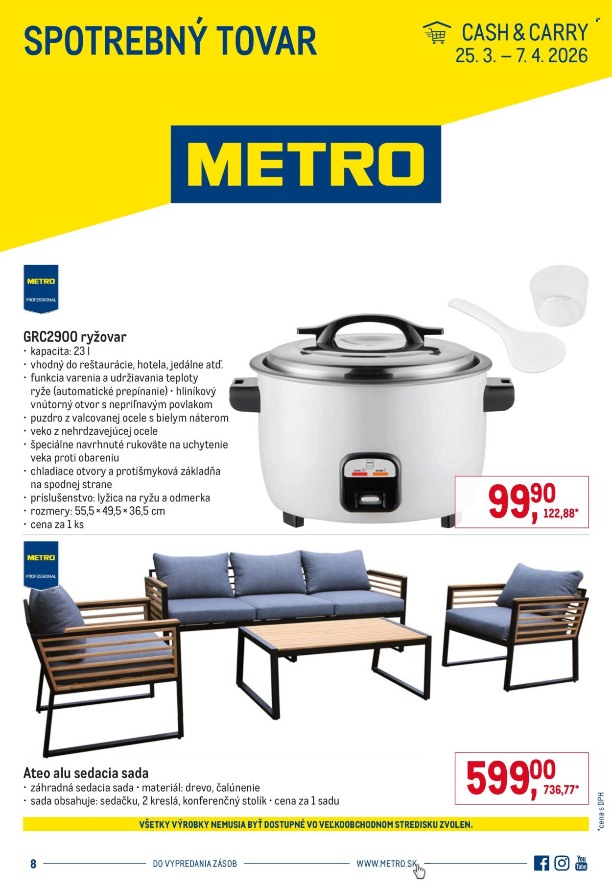 METRO leták - Spotrebný tovar (2026-03-25 - 2026-04-07) | 1