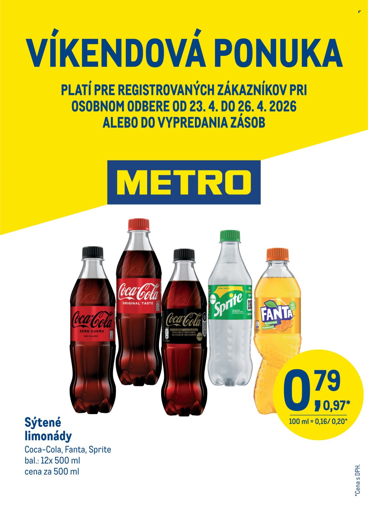 METRO leták - Víkendová ponuka Coca Cola (2026-04-23 - 2026-04-26) | 1