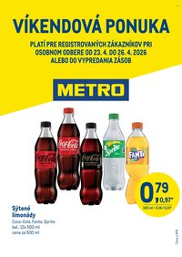 METRO leták - Víkendová ponuka Coca Cola (2026-04-23 - 2026-04-26)