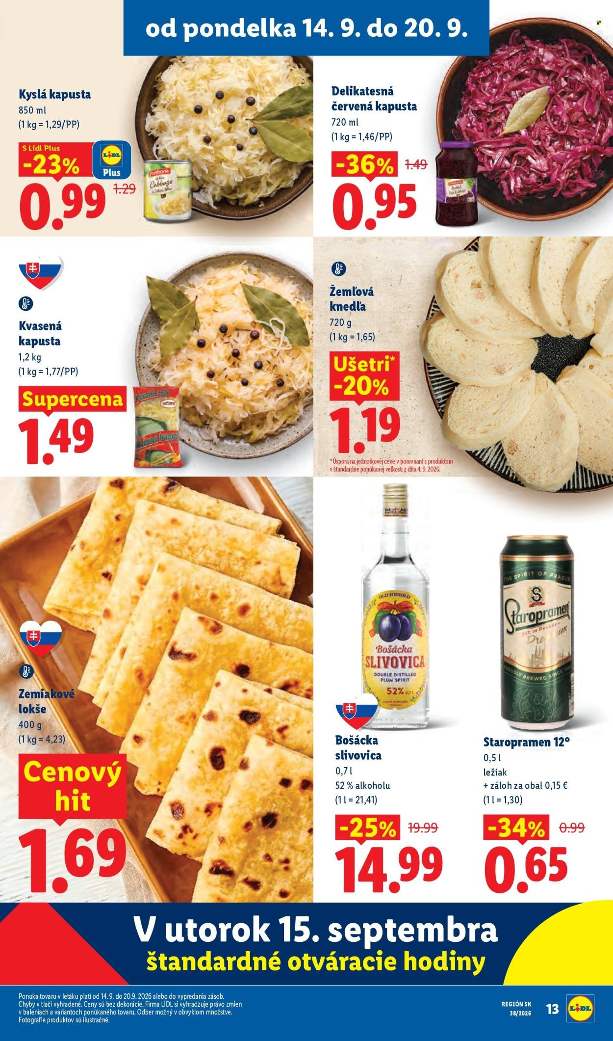 LIDL leták - Od pondelka 14.9.2026