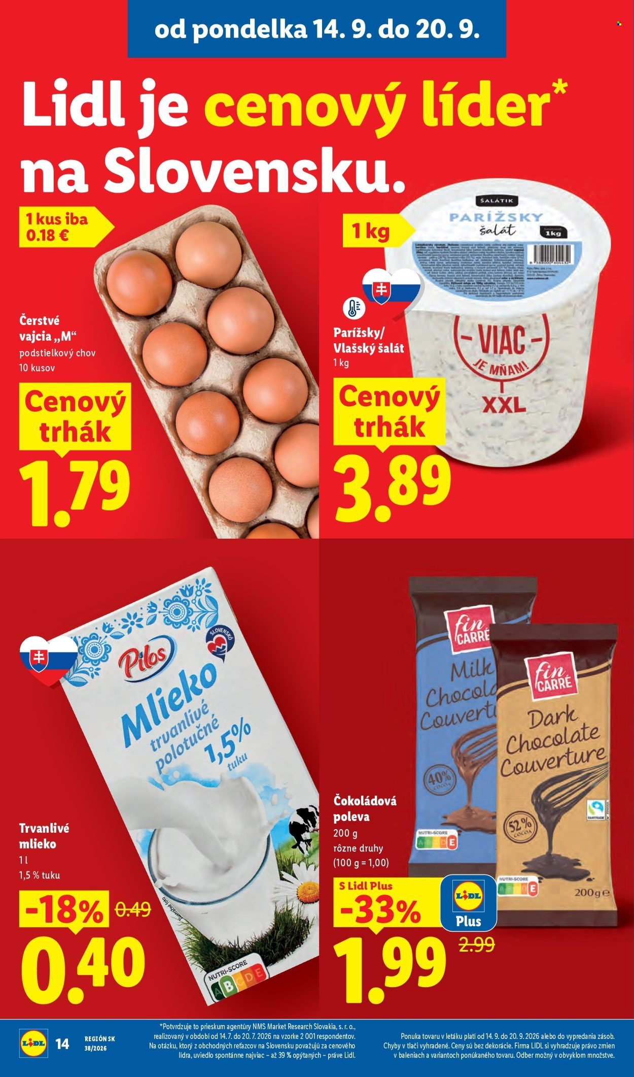 LIDL leták - Od pondelka 14.9.2026
