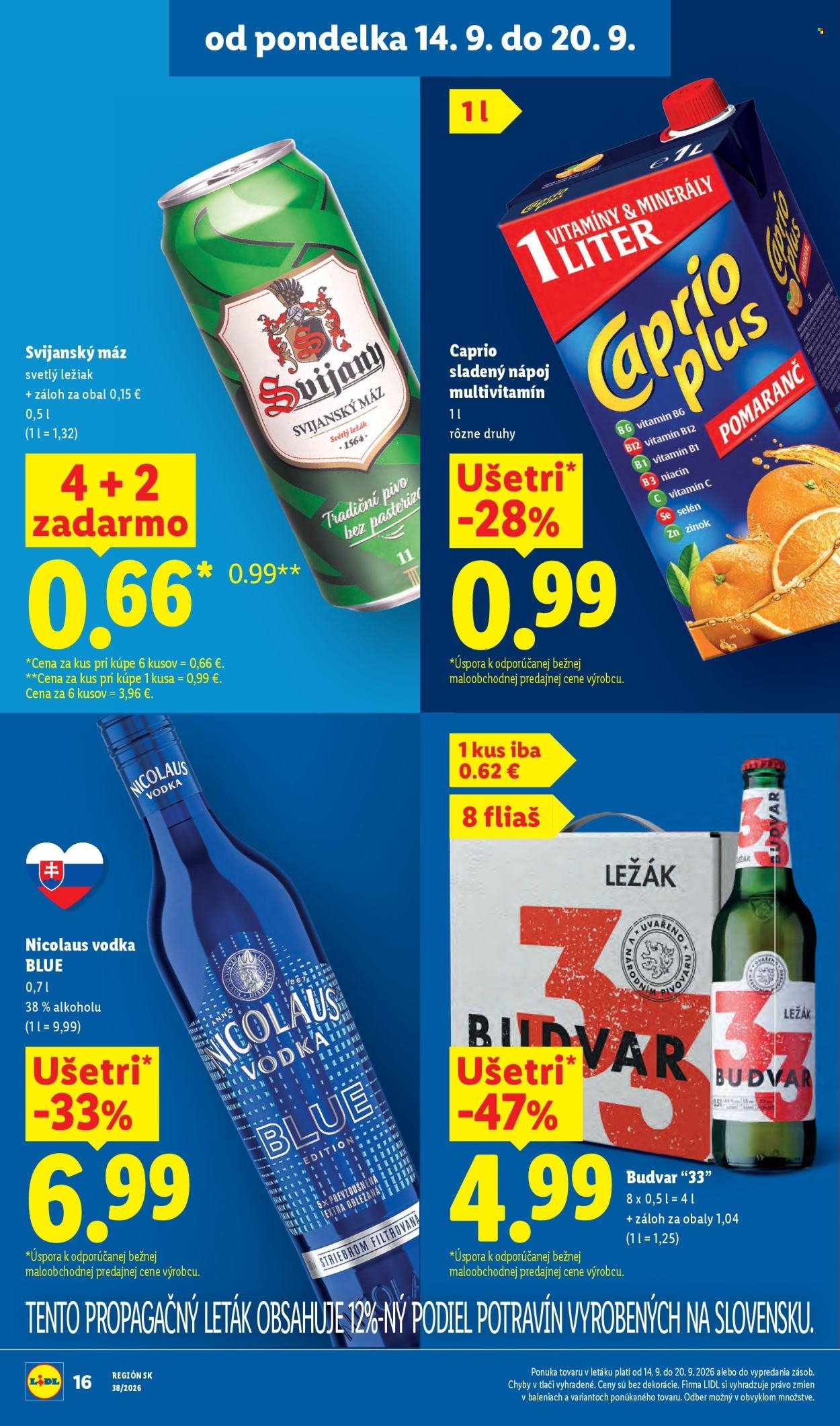 LIDL leták - Od pondelka 14.9.2026