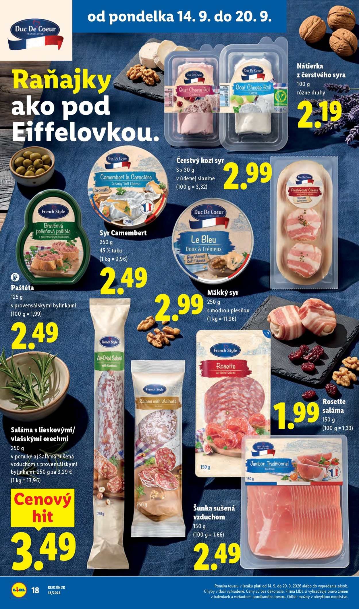 LIDL leták - Od pondelka 14.9.2026
