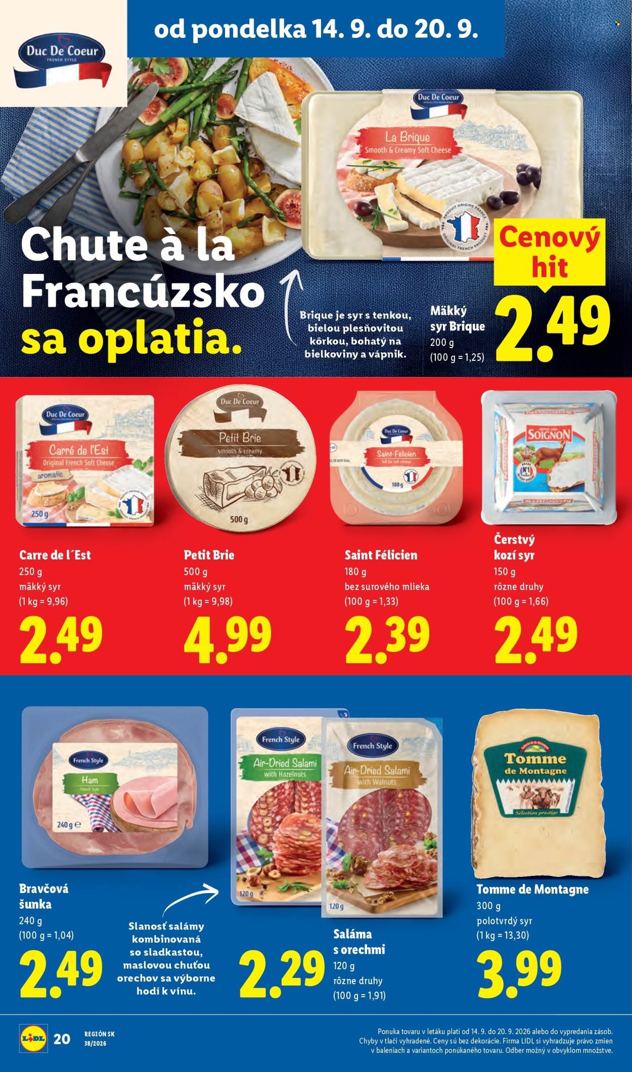 LIDL leták - Od pondelka 14.9.2026