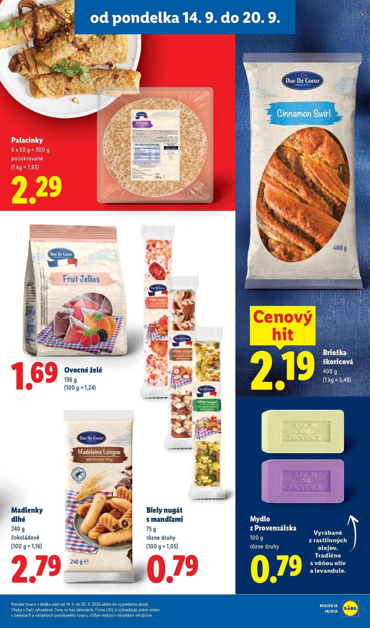 LIDL leták - Od pondelka 14.9.2026