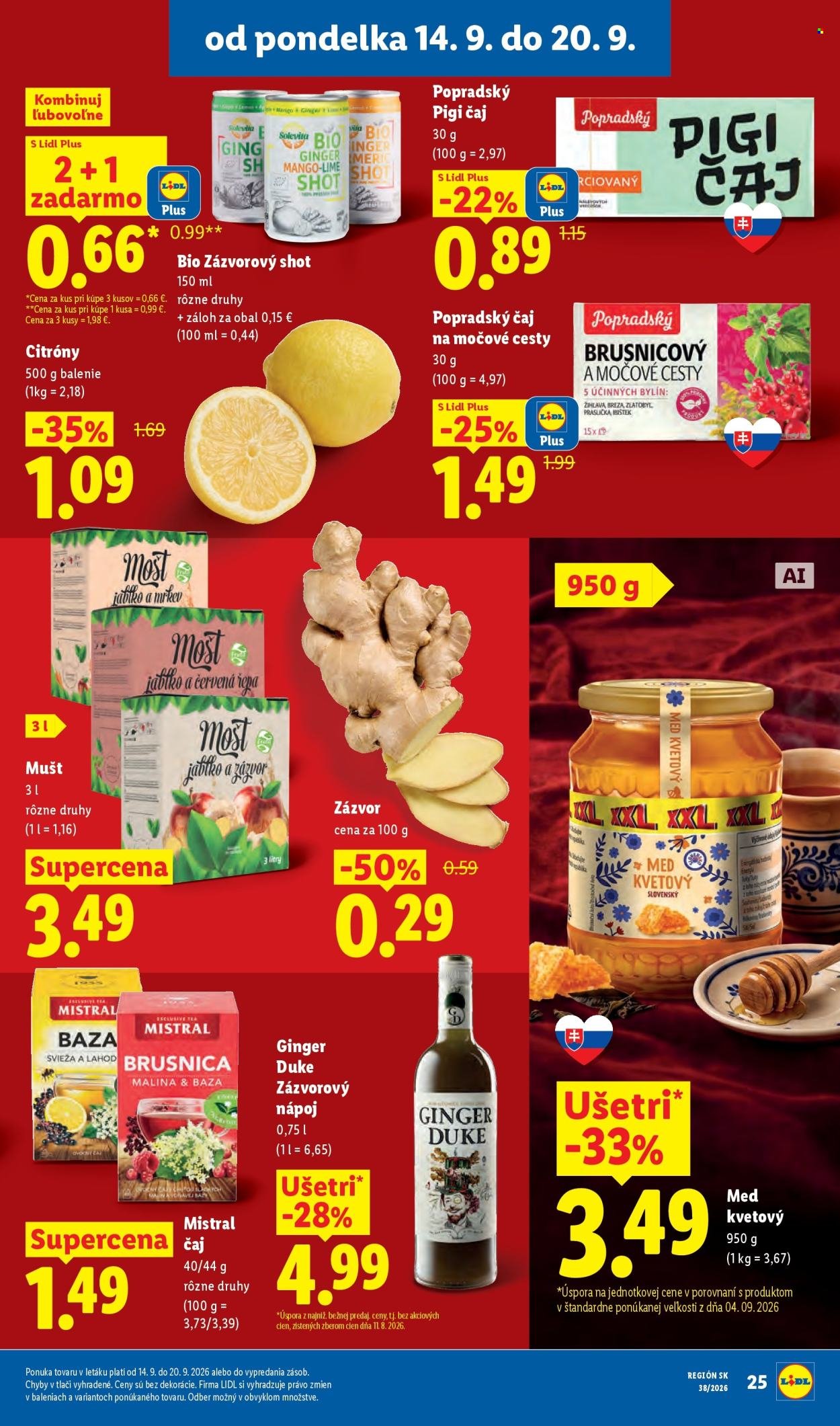 LIDL leták - Od pondelka 14.9.2026