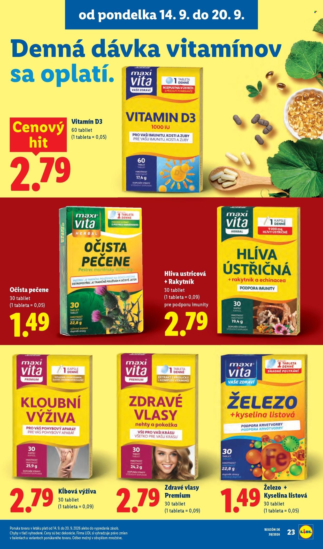 LIDL leták - Od pondelka 14.9.2026