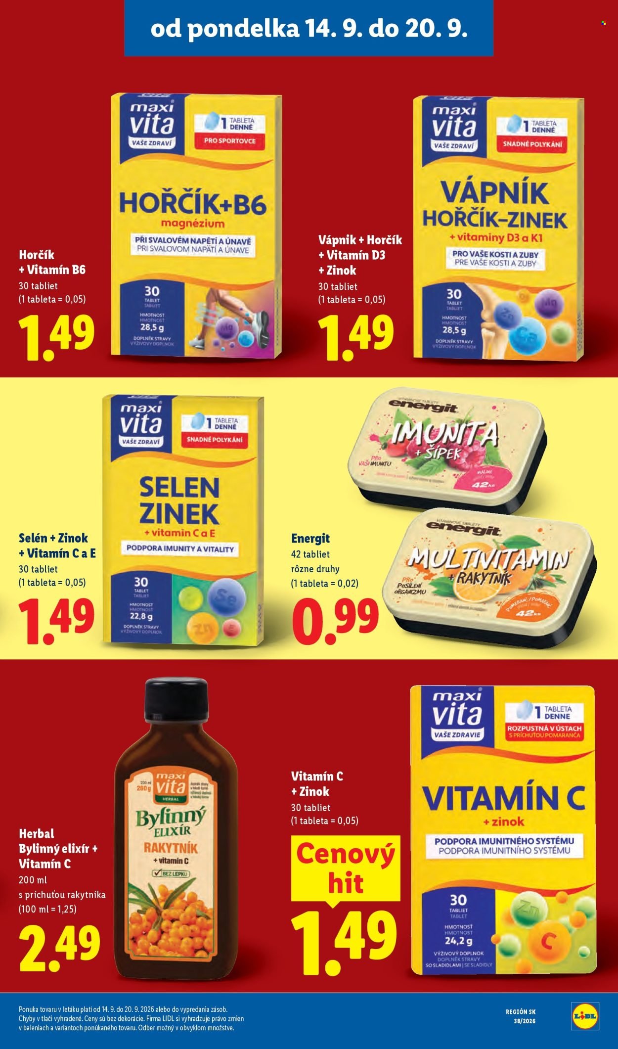 LIDL leták - Od pondelka 14.9.2026