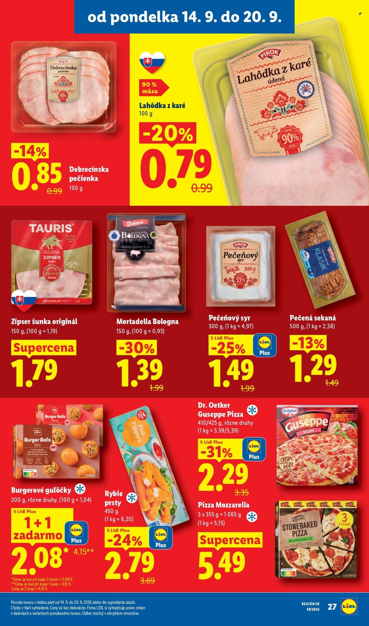 LIDL leták - Od pondelka 14.9.2026