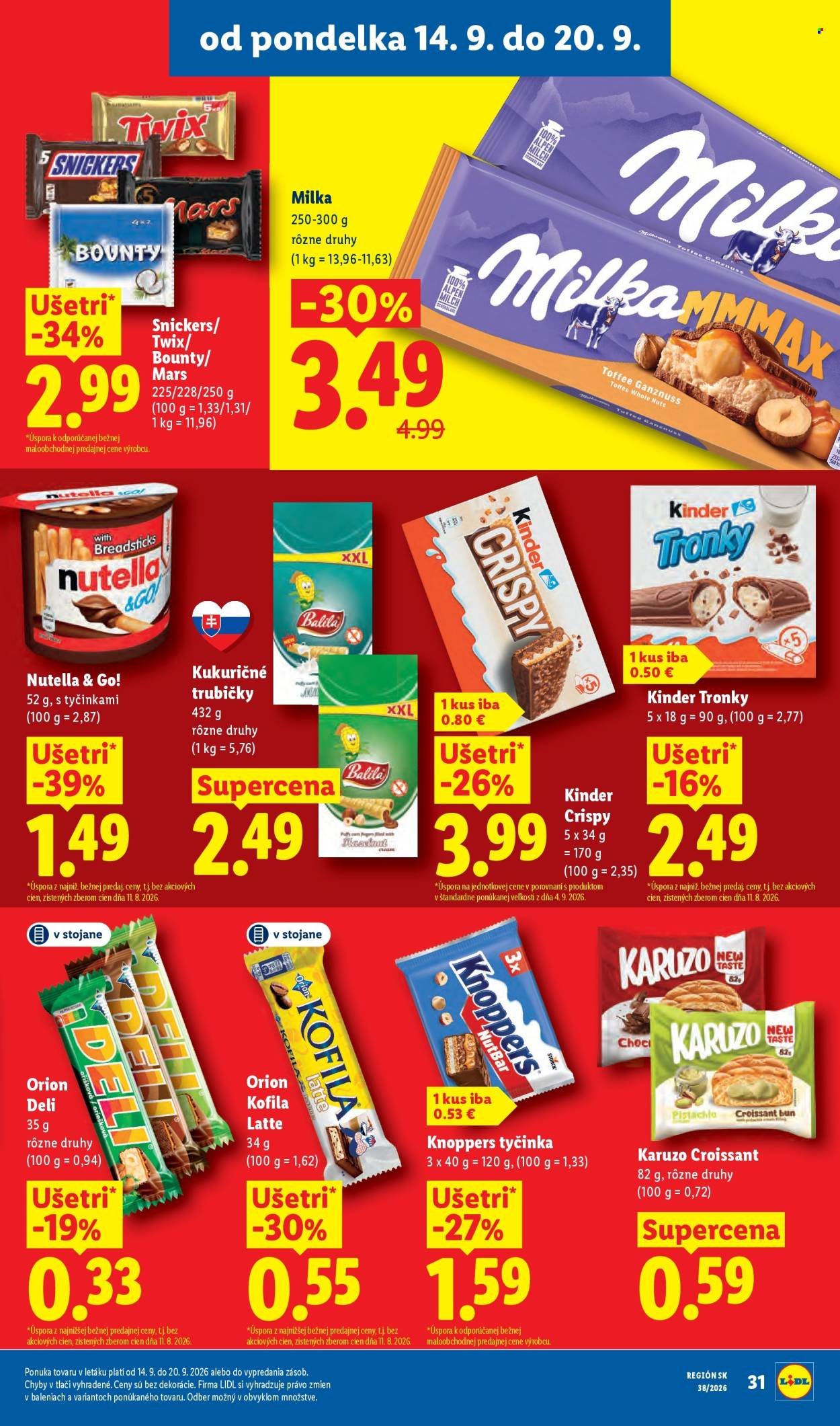LIDL leták - Od pondelka 14.9.2026