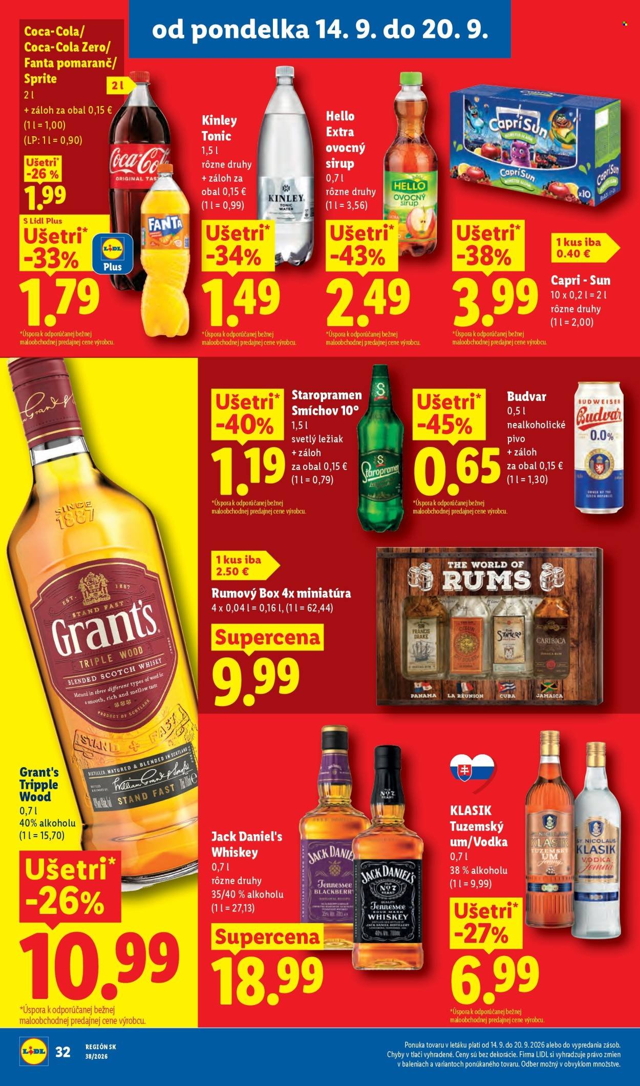 LIDL leták - Od pondelka 14.9.2026