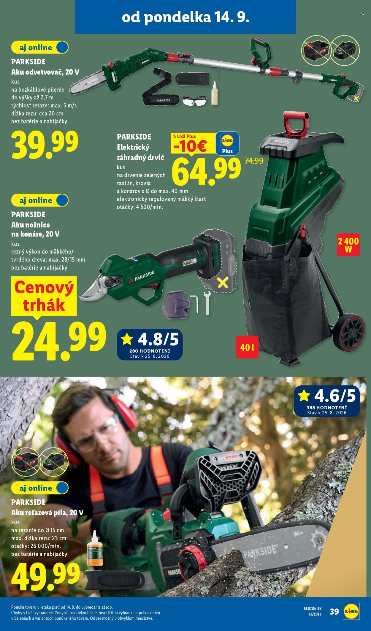 LIDL leták - Od pondelka 14.9.2026