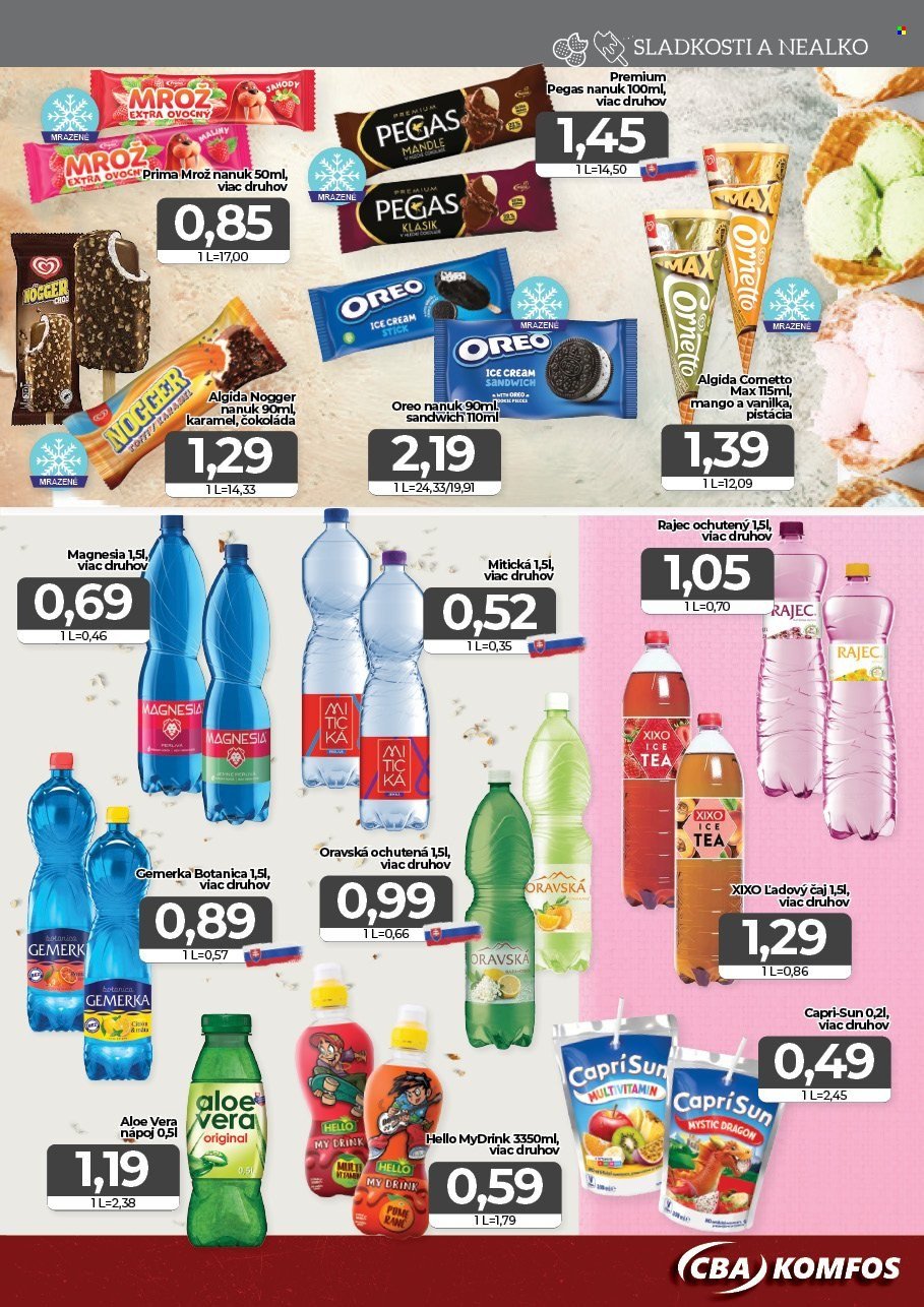 CBA KOMFOS leták - Výhodná ponuka - opäť lacnejšie