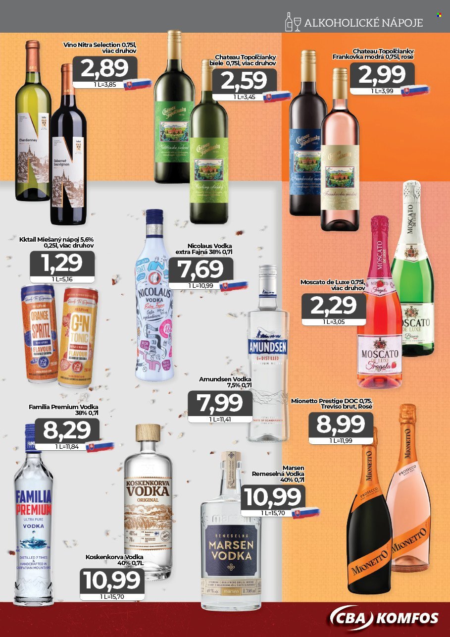 CBA KOMFOS leták - Výhodná ponuka - opäť lacnejšie