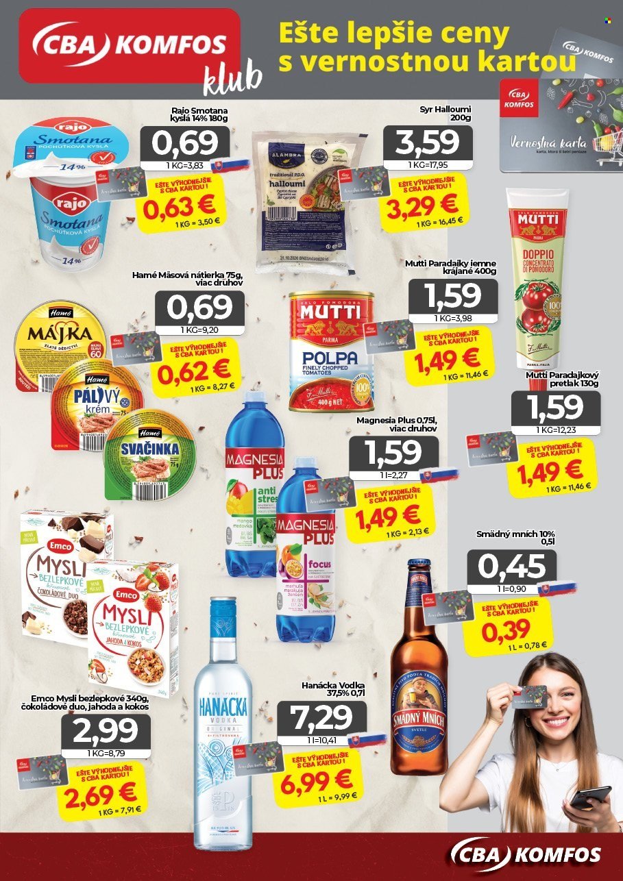 CBA KOMFOS leták - Výhodná ponuka - opäť lacnejšie