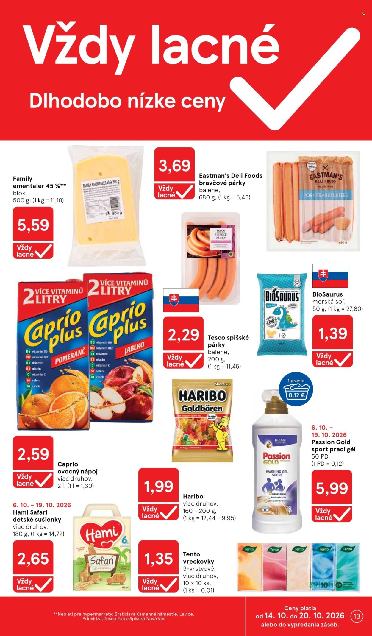 TESCO leták - Od stredy 14.10.2026