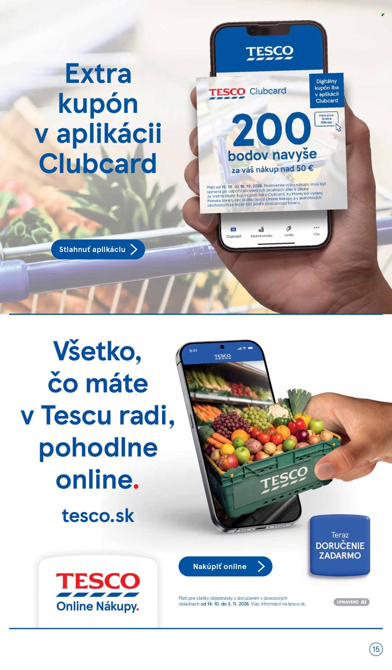 TESCO leták - Od stredy 14.10.2026