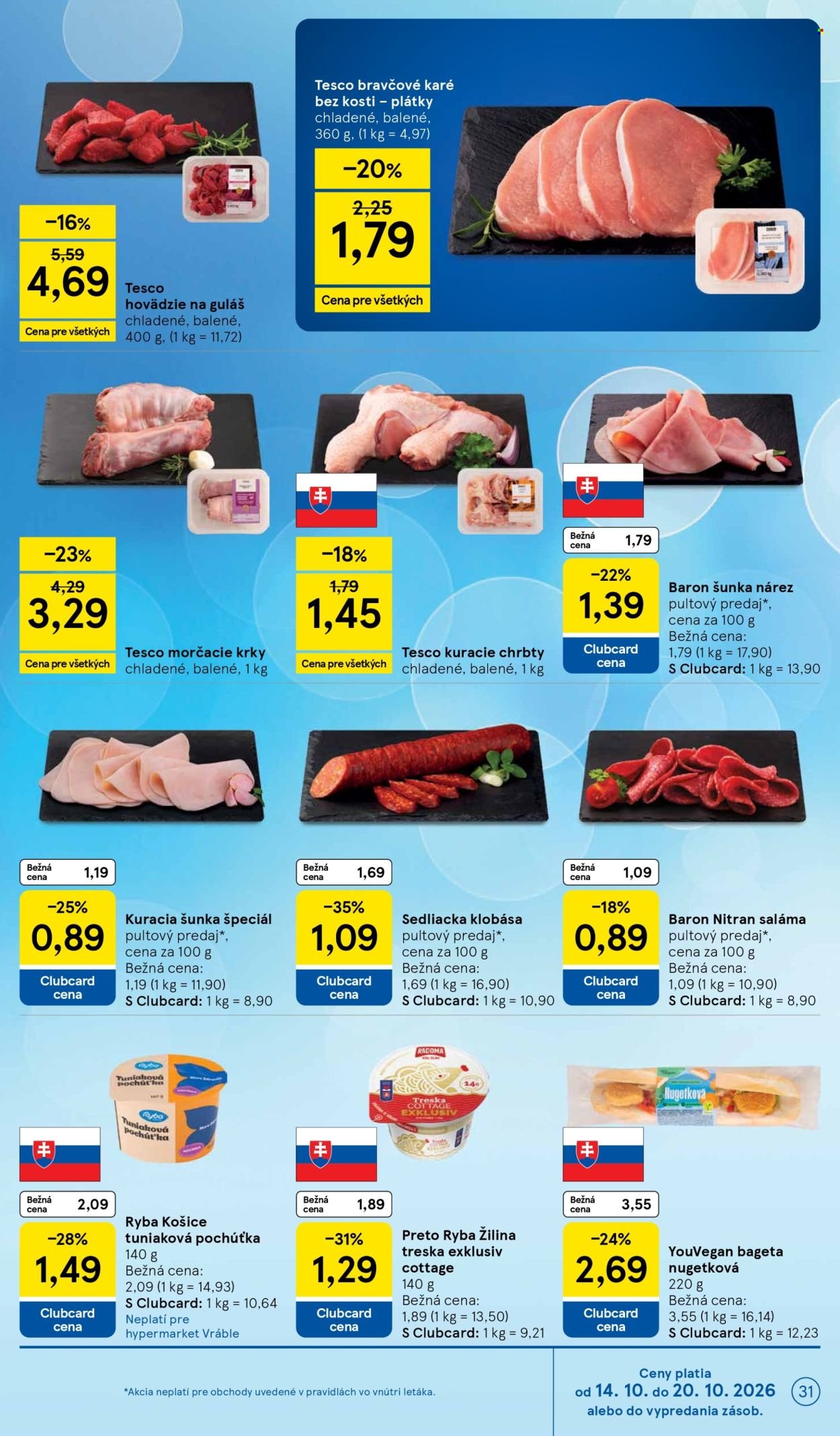 TESCO leták - Od stredy 14.10.2026