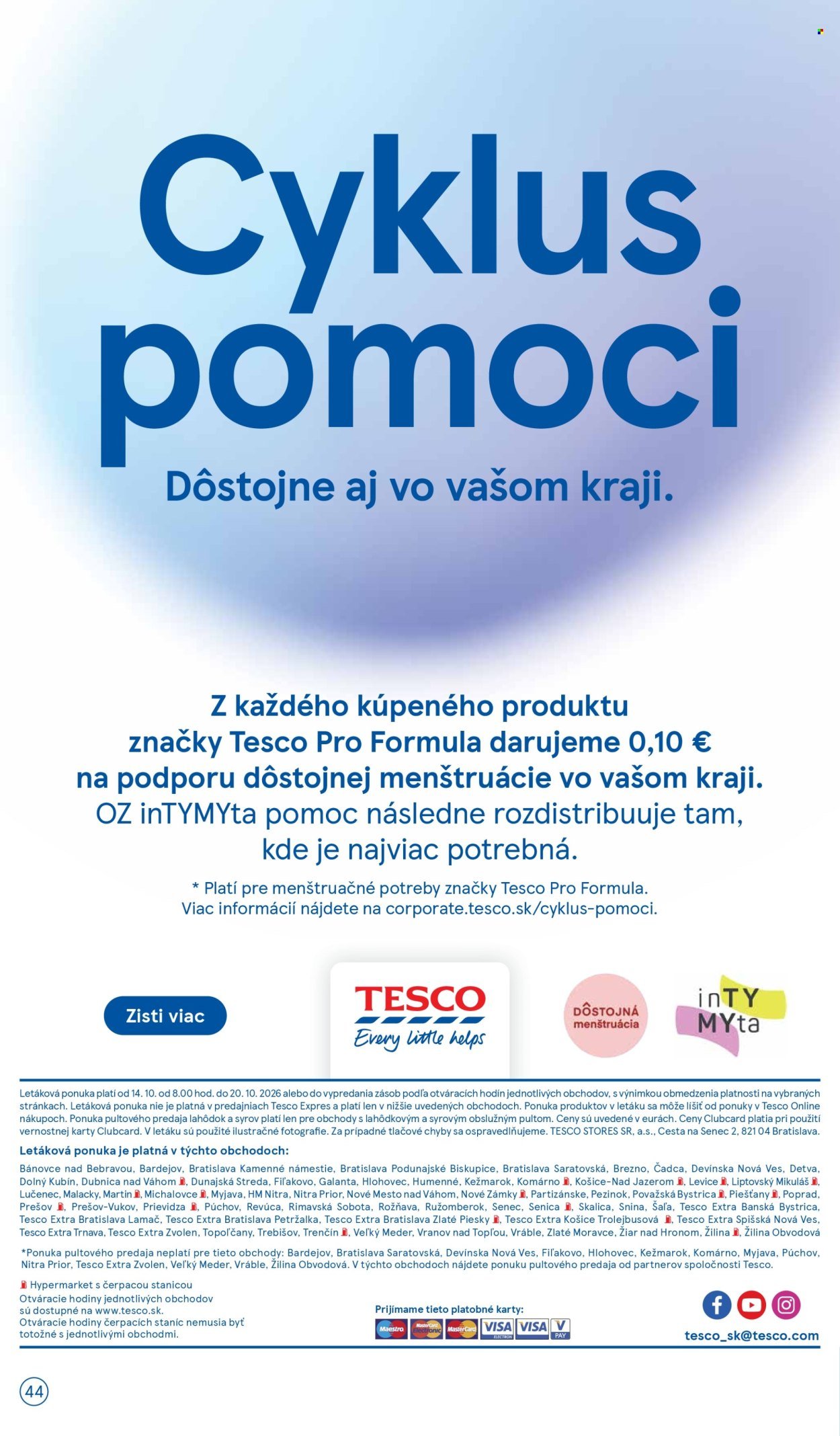 TESCO leták - Od stredy 14.10.2026