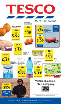 TESCO leták - Od stredy 14.10.2026
