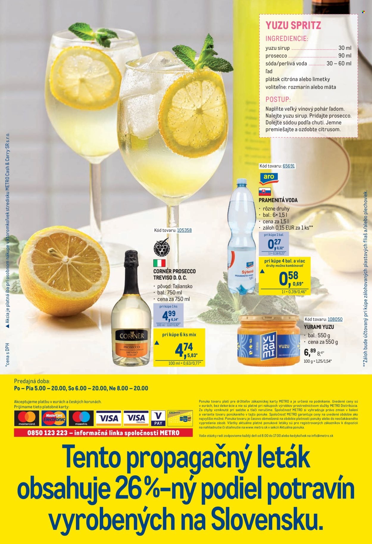 METRO leták - Letné drinky