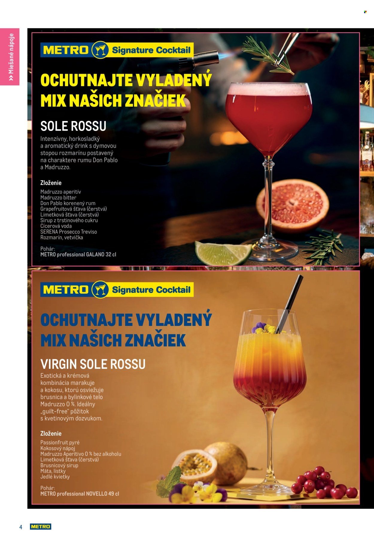 METRO leták - Letné drinky