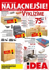 IDEA NÁBYTOK leták - Od pondelka 1.6.2026