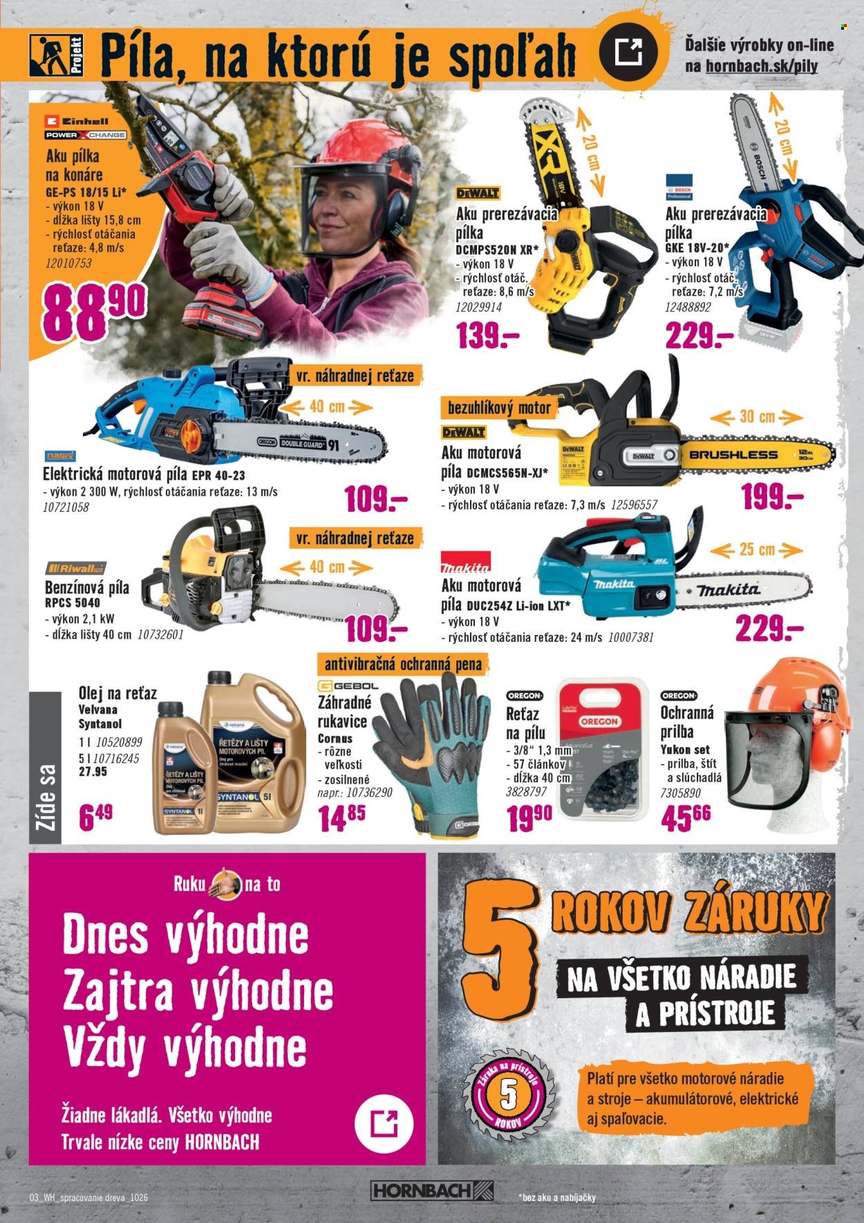 HORNBACH leták - Váš ďalší projekt - Spracovanie dreva