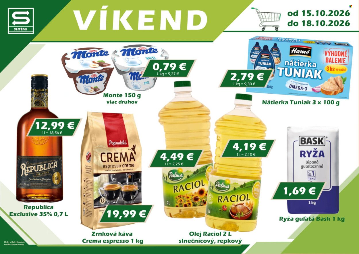 SINTRA leták - Od štvrtka 15.10.2026