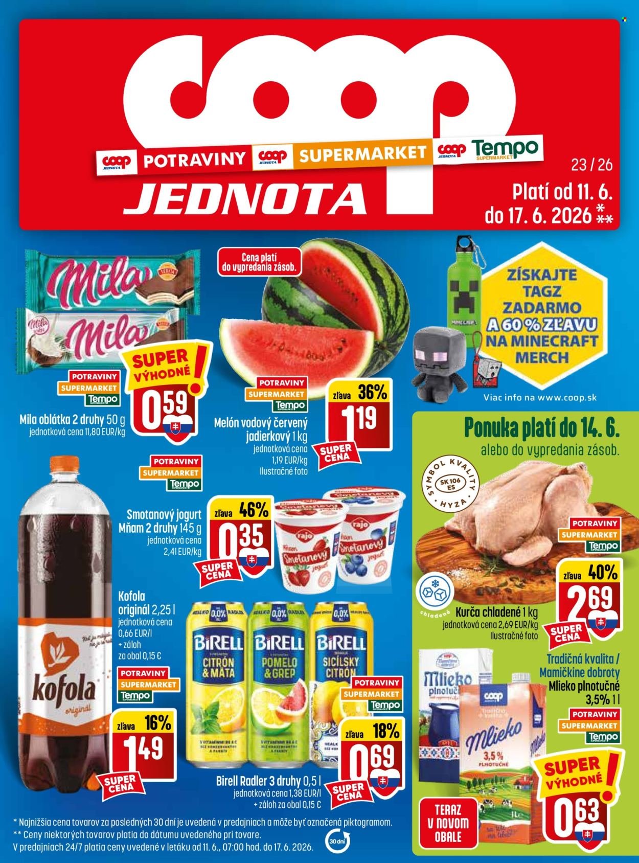 COOP JEDNOTA leták - Od štvrtka 11.6.2026