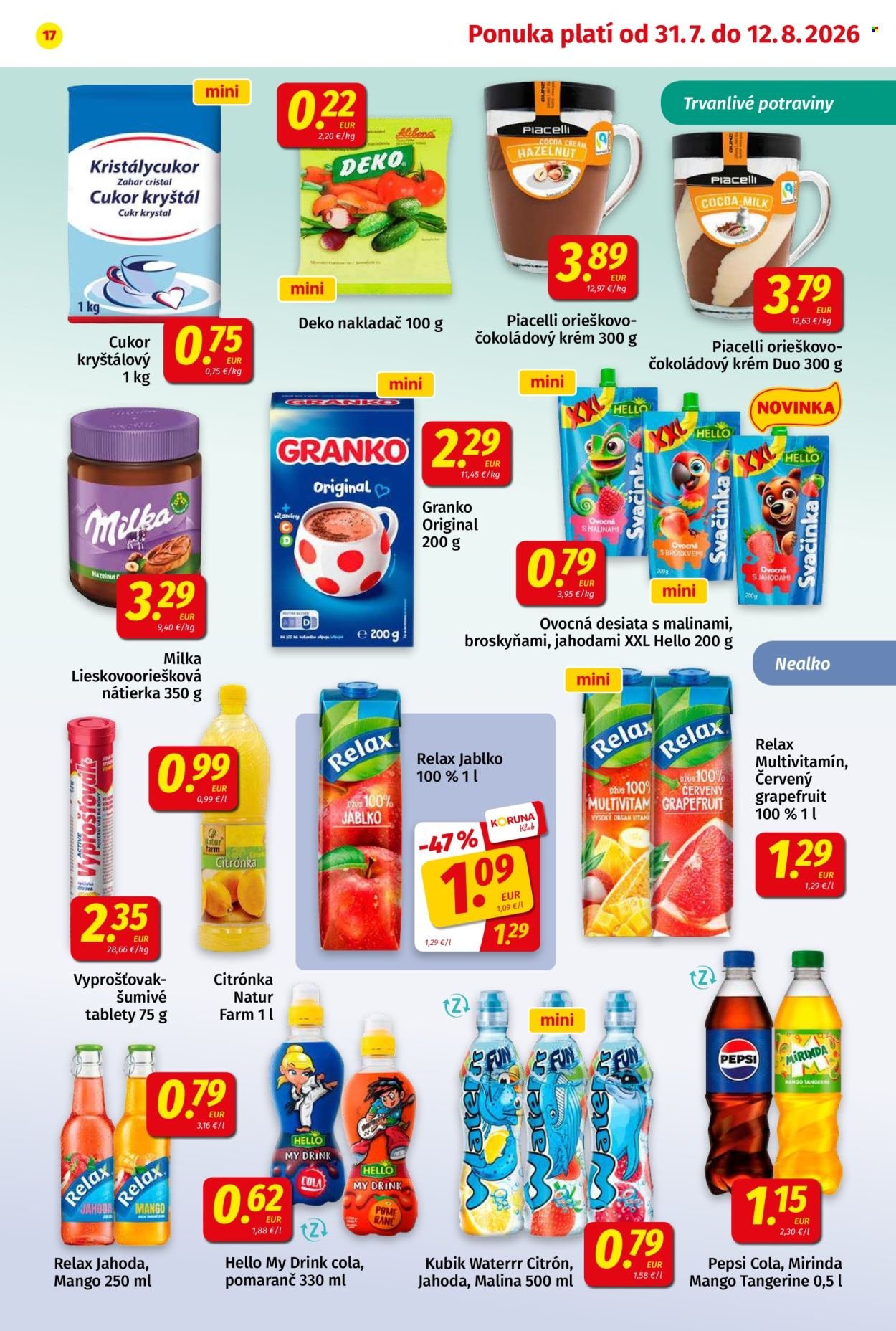 POTRAVINY KORUNA leták - Od piatka 31.7.2026