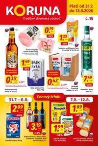 POTRAVINY KORUNA leták - Od piatka 31.7.2026