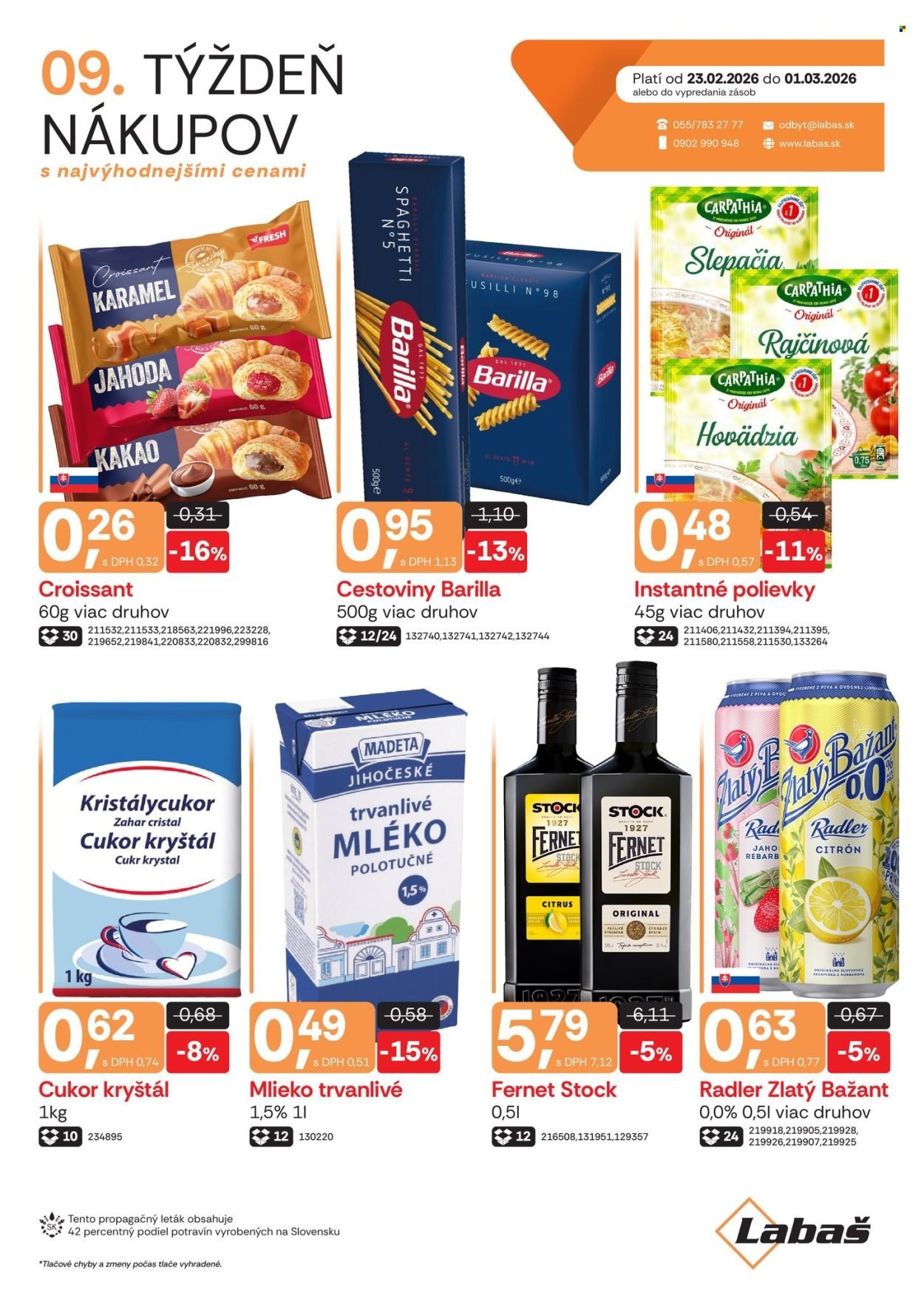 LABAŠ leták - Týždeň nákupov (2026-02-23 - 2026-03-01) | 1