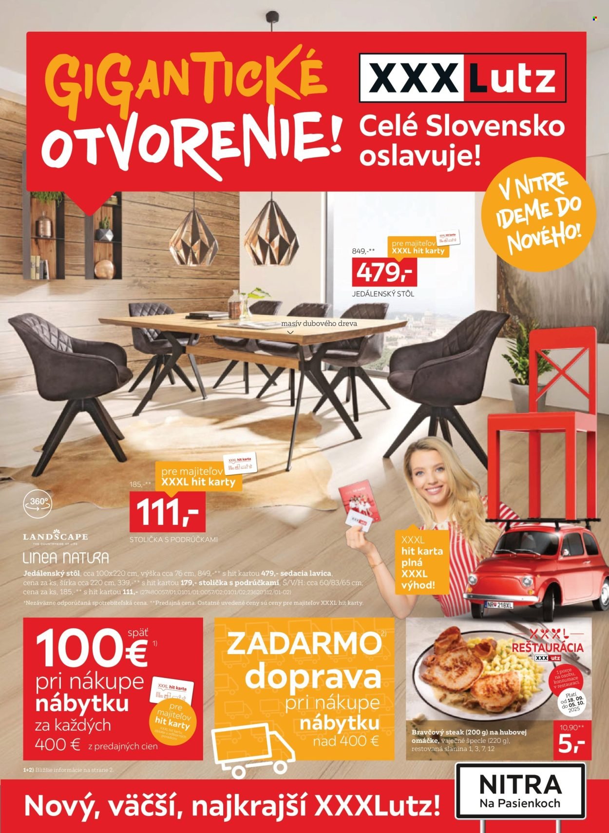XXXLUTZ leták - Gigantické otvorenie oslavujte s nami (2025-09-22 - 2025-10-05) | 1